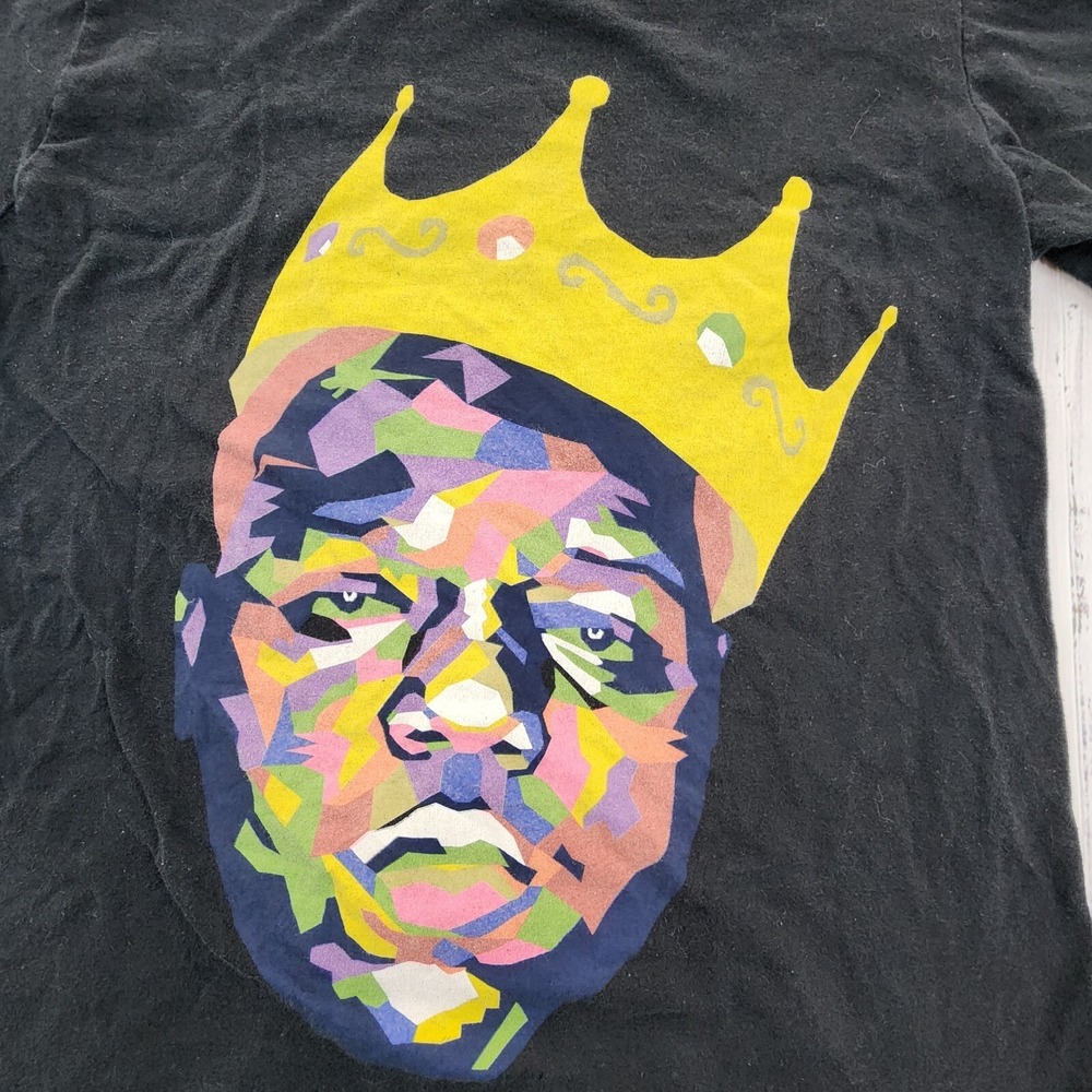 Notorious‎ B.I.G. Black Short Sleeve Cotton T-Shirt Men's S
